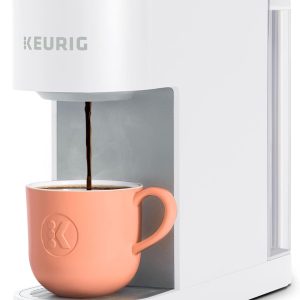 Keurig K-Slim Single Serve K-Cup Pod Coffee Maker, Multistream Technology, 3 Brew Sizes, Slim and Sleek Design, 46oz Removable Reservoir, White