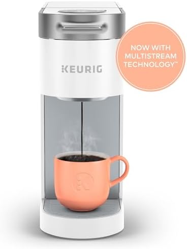 Keurig K-Slim Single Serve K-Cup Pod Coffee Maker, Multistream Technology, 3 Brew Sizes, Slim and Sleek Design, 46oz Removable Reservoir, White - Image 3